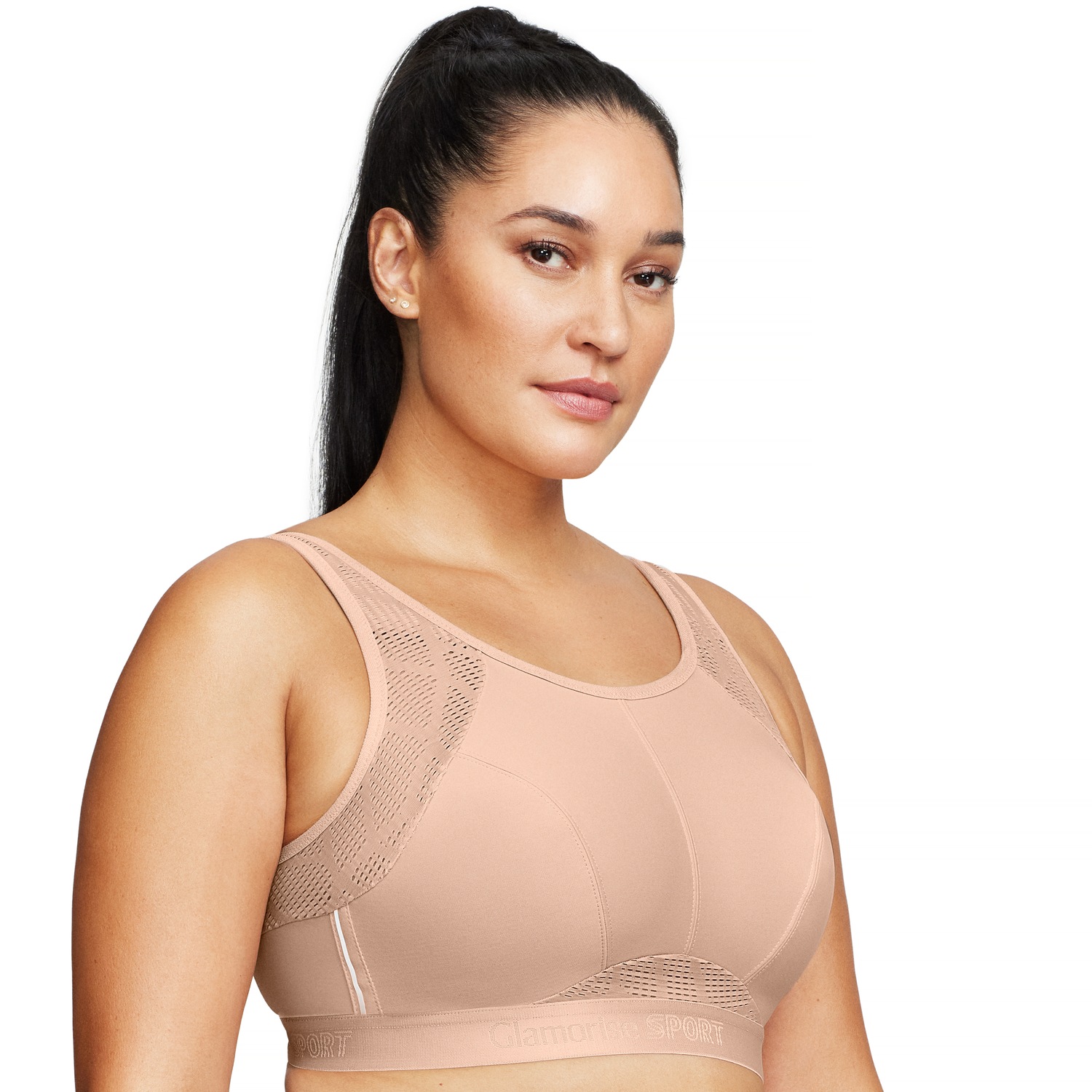 Atmungsaktiver Mesh-Sport-BH - Haut