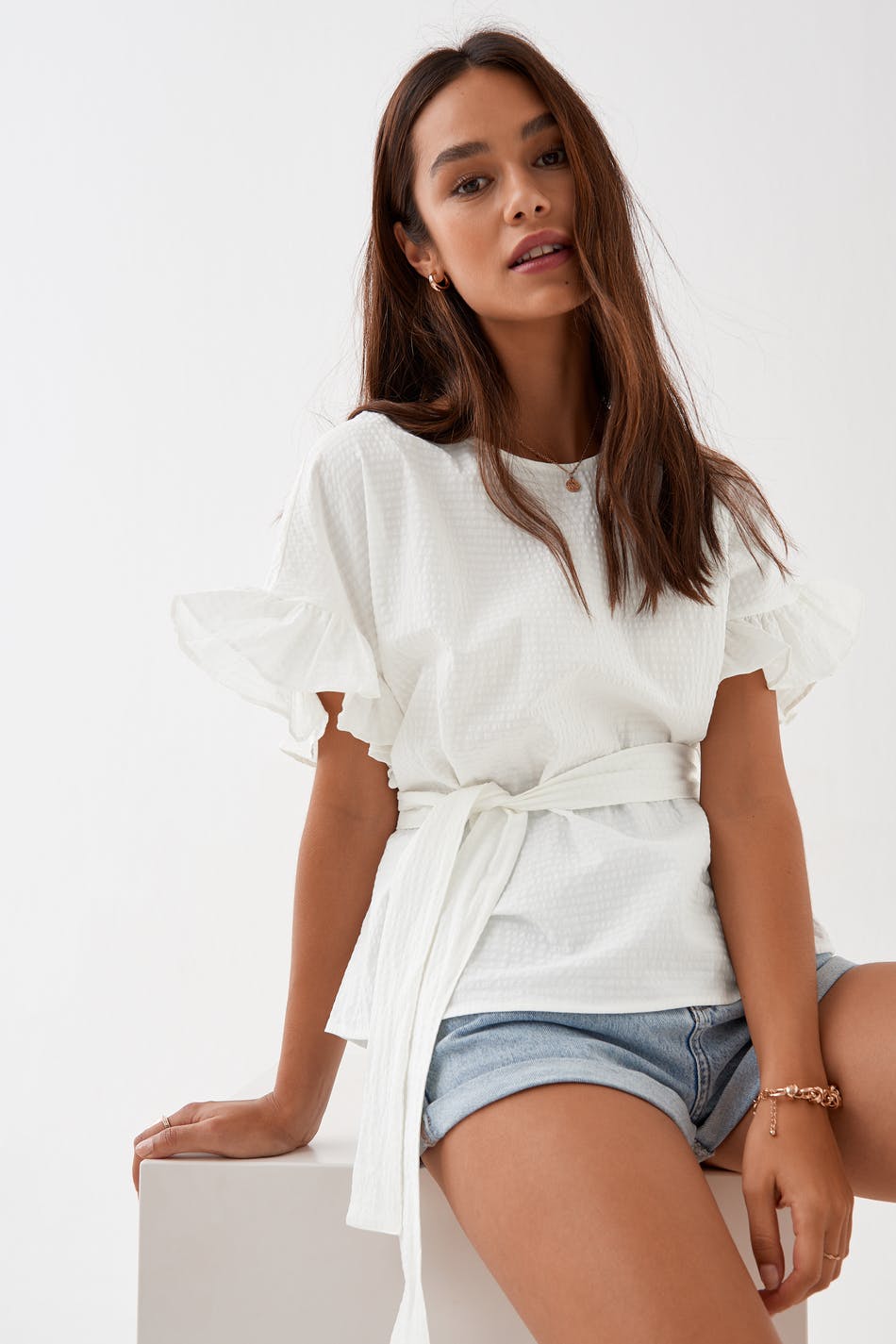 Marika frill top