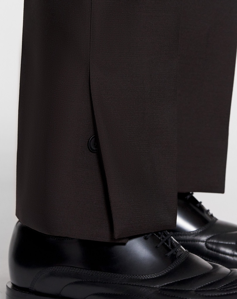 PANTALON DROIT FENDU