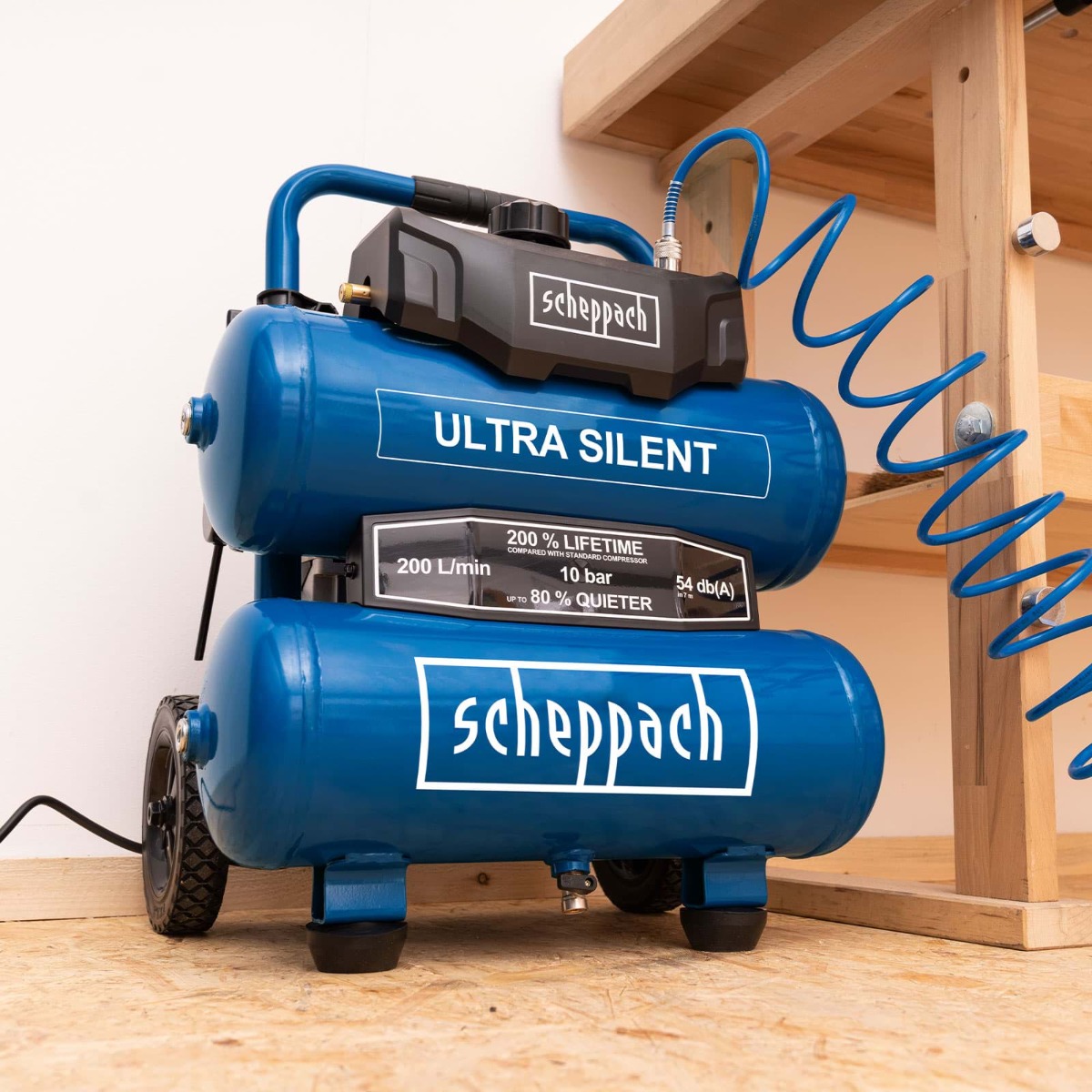 Scheppach 5906145901 HC20Si Twin Compressor 20L