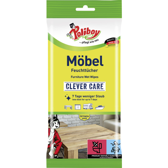 Poliboy Möbel Feuchttücher 24ST