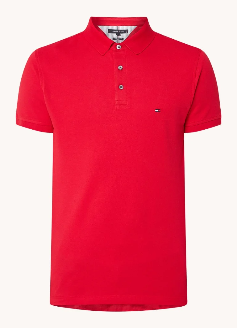 Polo Tommy Hilfiger 1985 slim fit com bordado do logotipo