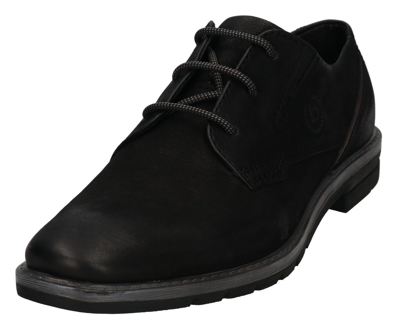 bugatti Schnürschuh mit seitlicher Logoprägung