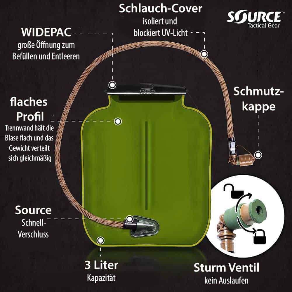 WLPS Trinkblase 3 Liter