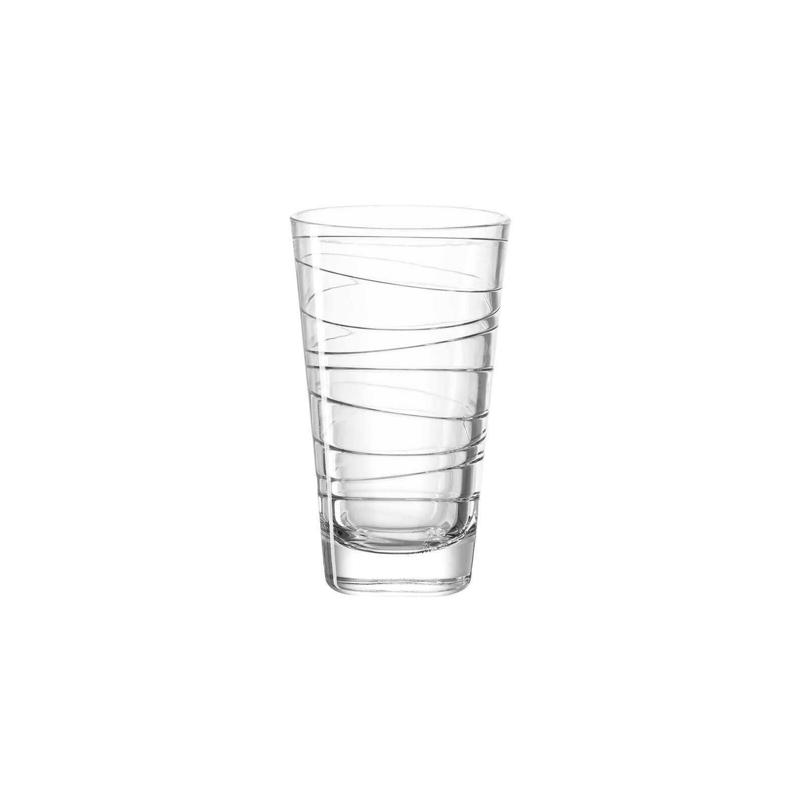 LEONARDO Glas Vario Struttura Trinkglas 280 ml, Glas