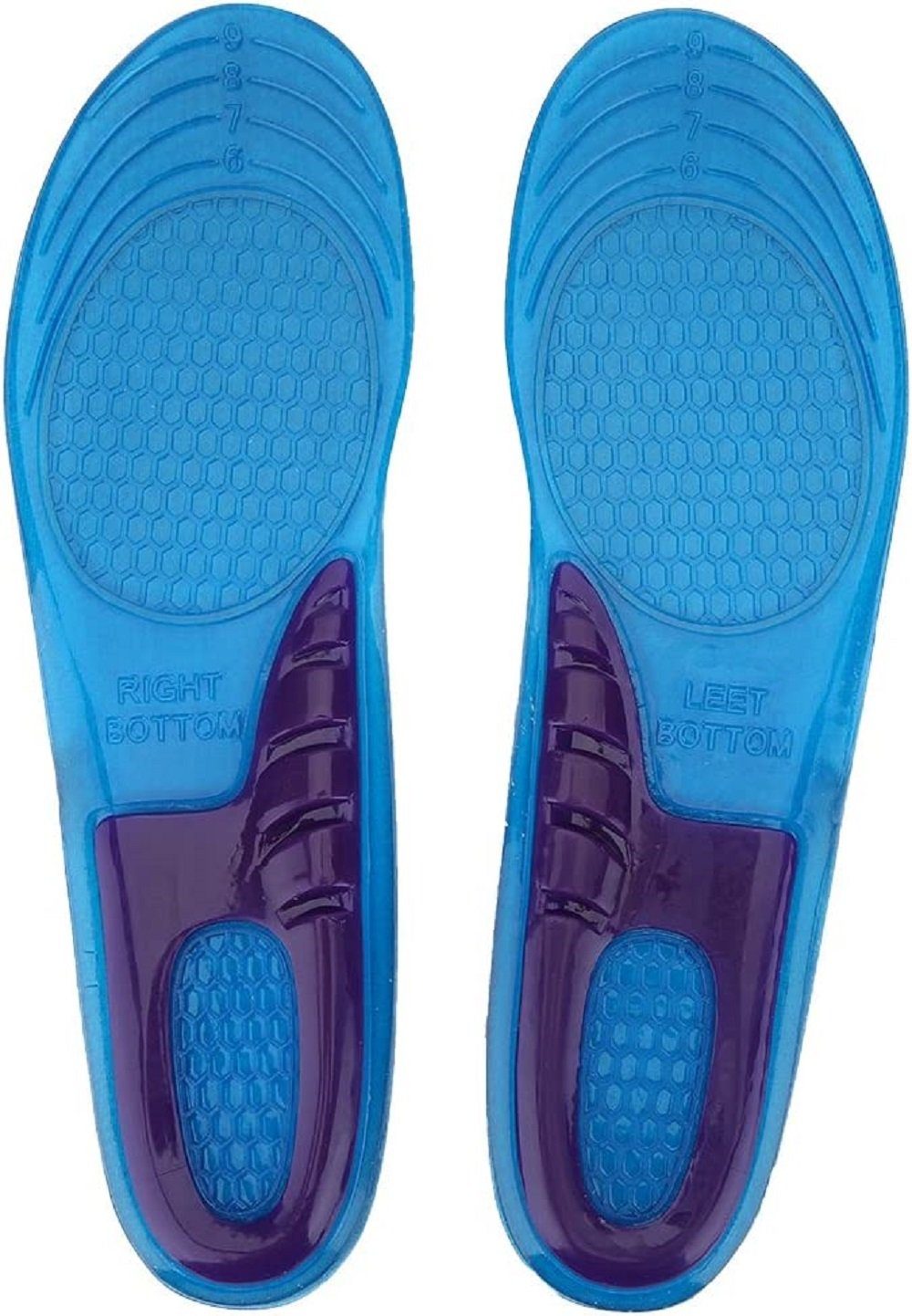COOL-i ® Einlegesohlen, Gel Sport Fersensporn Orthopädische Schuh Einlage Größe 33 bis 47