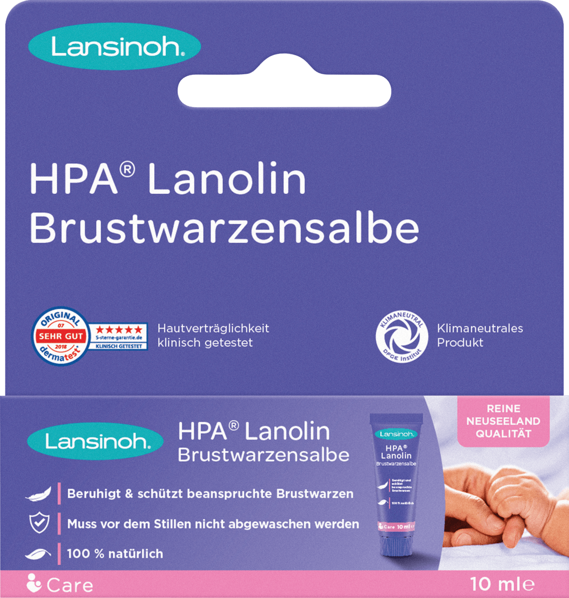 Brustwarzensalbe Lanolin, 10 ml