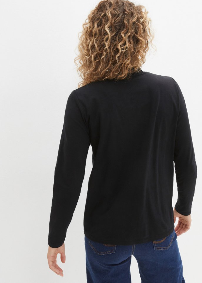 Essential Langarmshirt mit Rollkragen, seamless