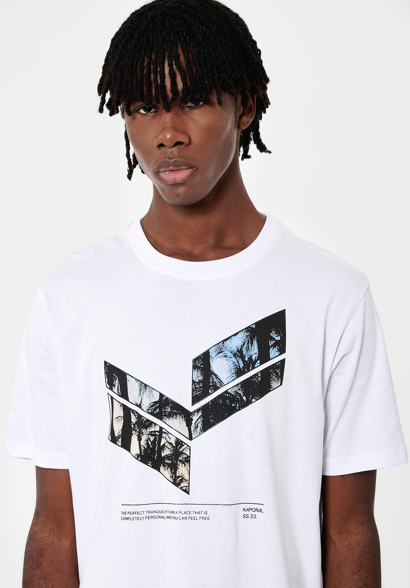 CLAY   T-shirt blanc Homme en 100% coton