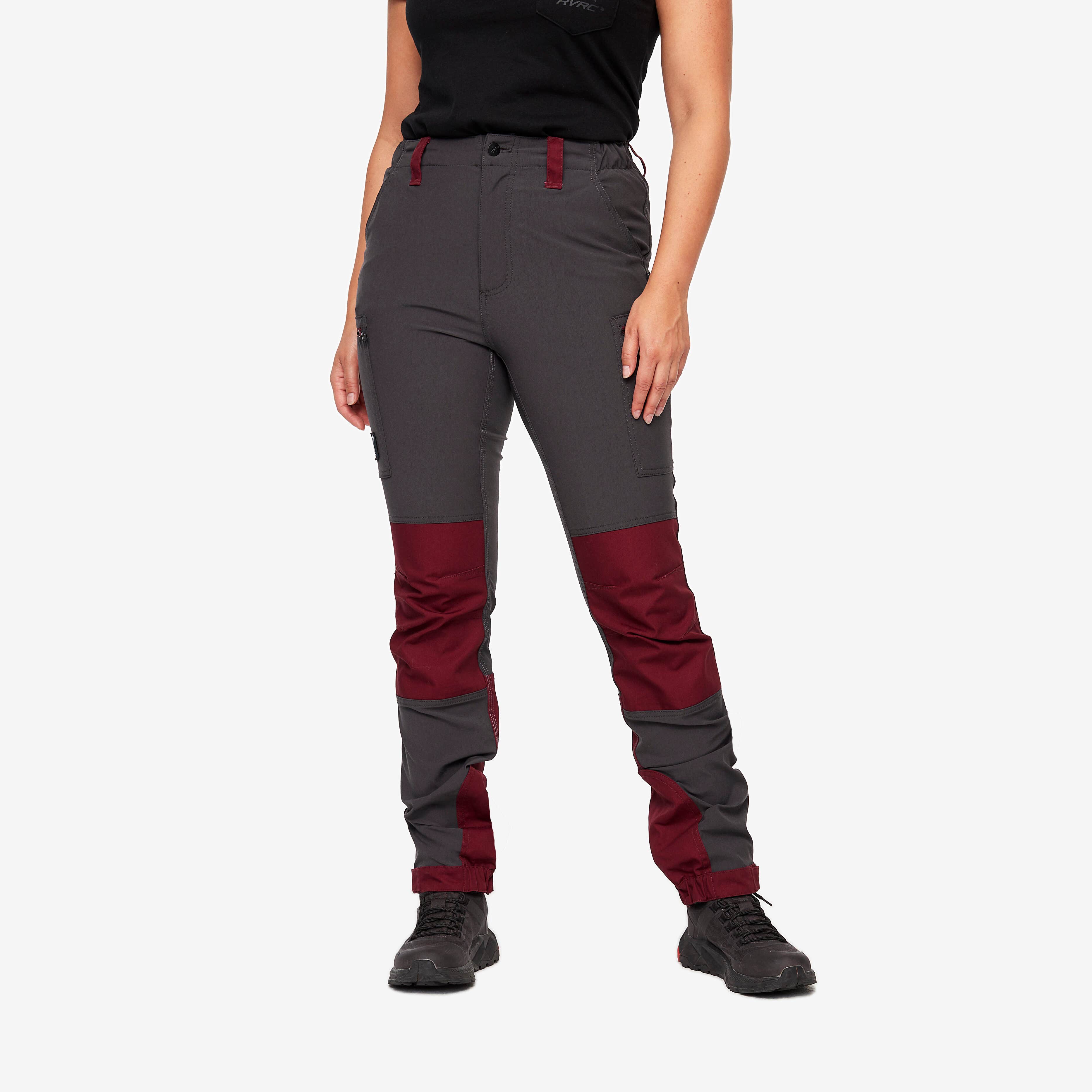 Nordwand Highwaist Stretch Pants Femme Burgundy