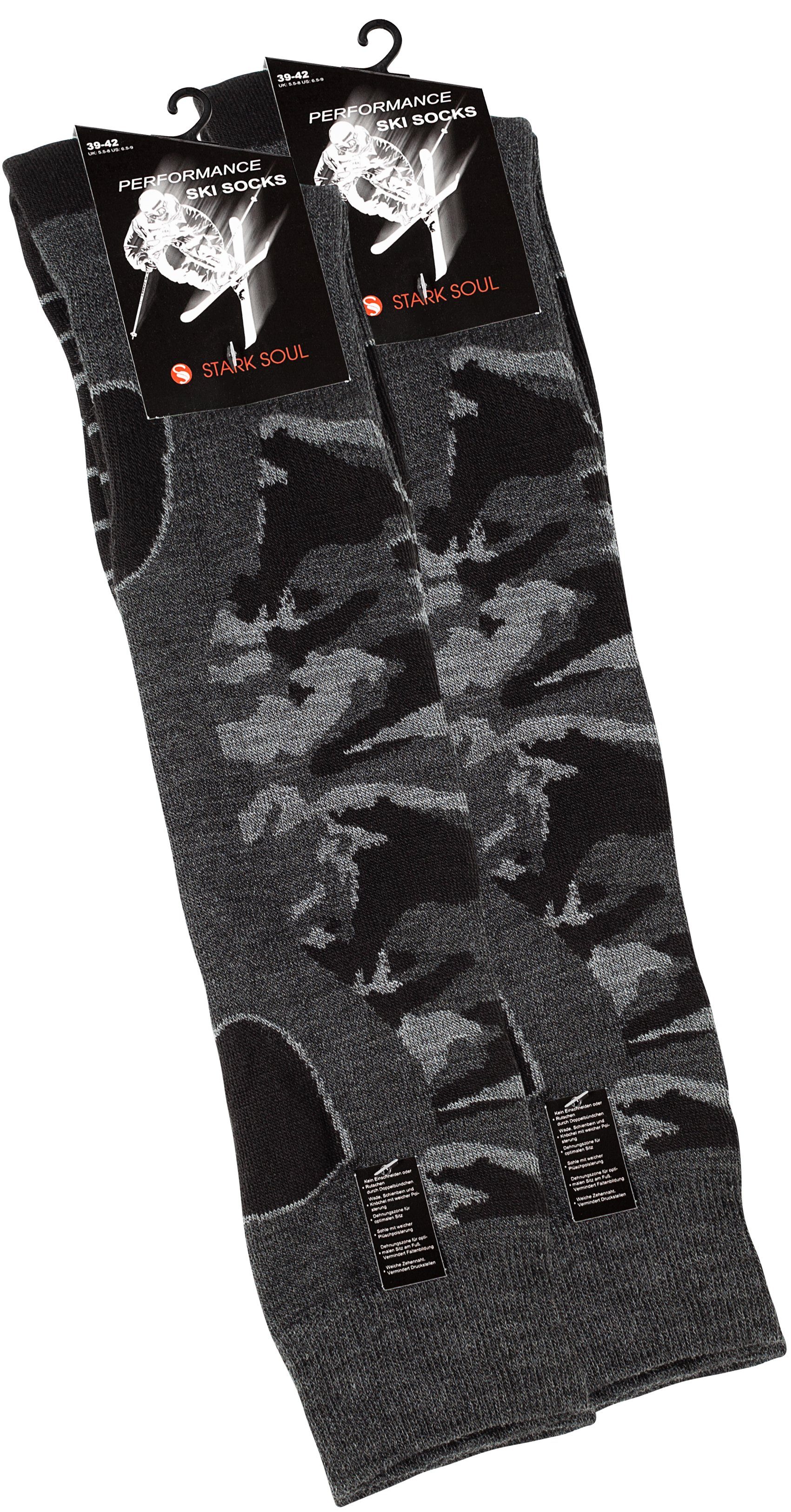 Stark Soul® Skisocken Skisocken & Snowboard - Socken Camouflage, 2 Paar 2 Paar
