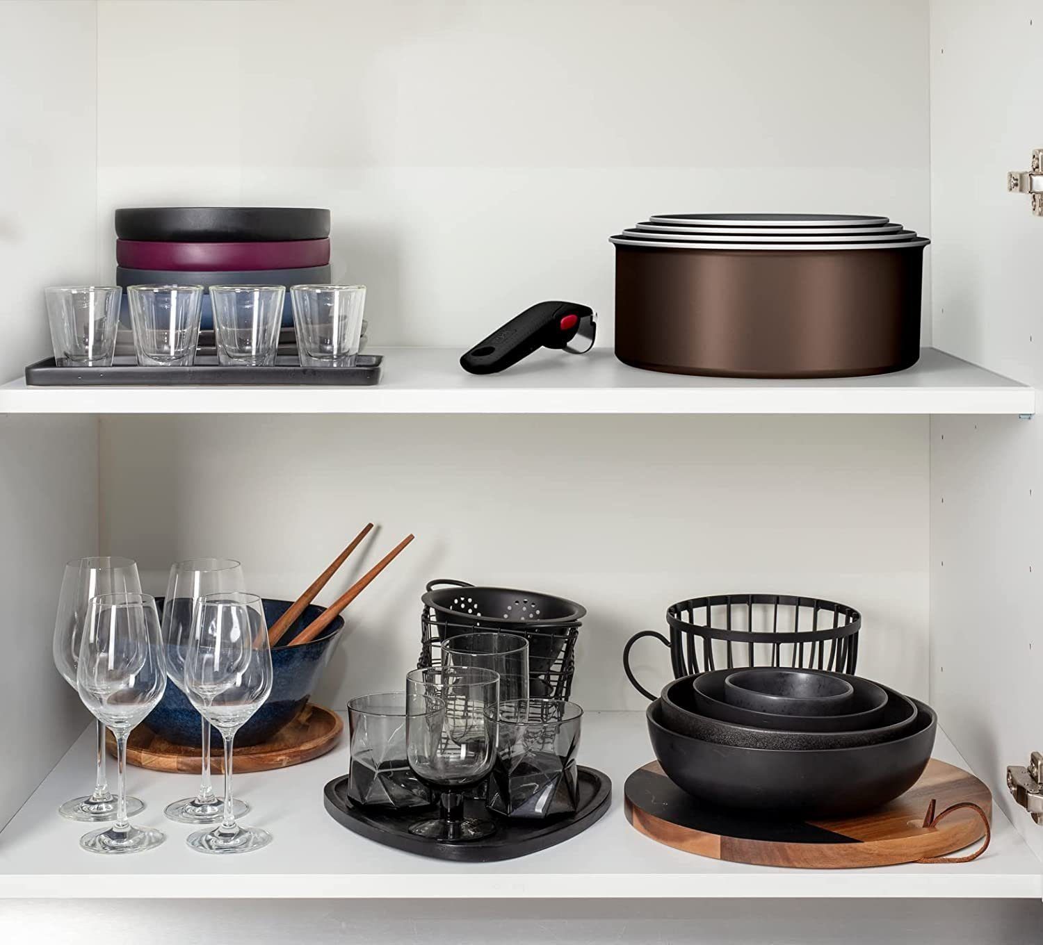 Tefal Topf-Set Ingenio XL Intense Kochgeschirr 19 tlg Topfset & Pfannenset Wok Pfanne, Edelstahl 18/10 (Töpfe und Pfannen Set, 19-tlg., mit Deckel abnehmbarer Griff, Edelstahl), Töpfe, Bratpfanne, Wokpfanne, mit Deckel, Pfannen, Topf, Topfset, Pfanne