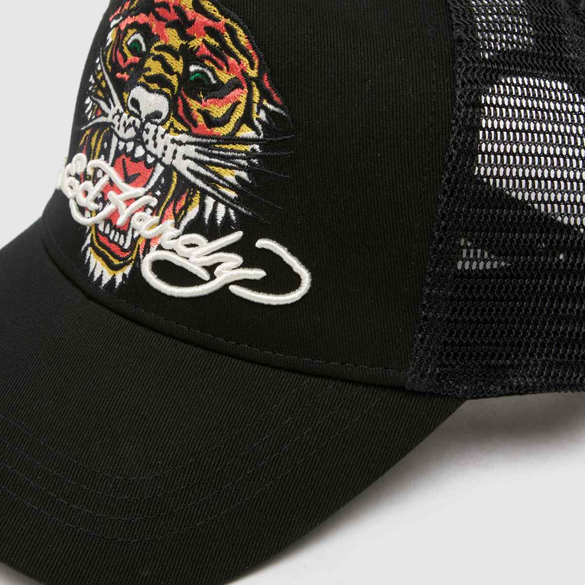 ED HARDY svart truckerkeps med roar-motiv
