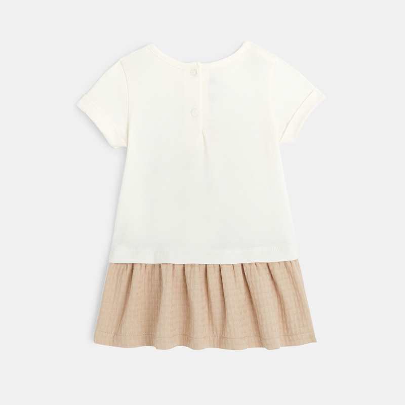 Robe bébé fille bi-matière Absorba