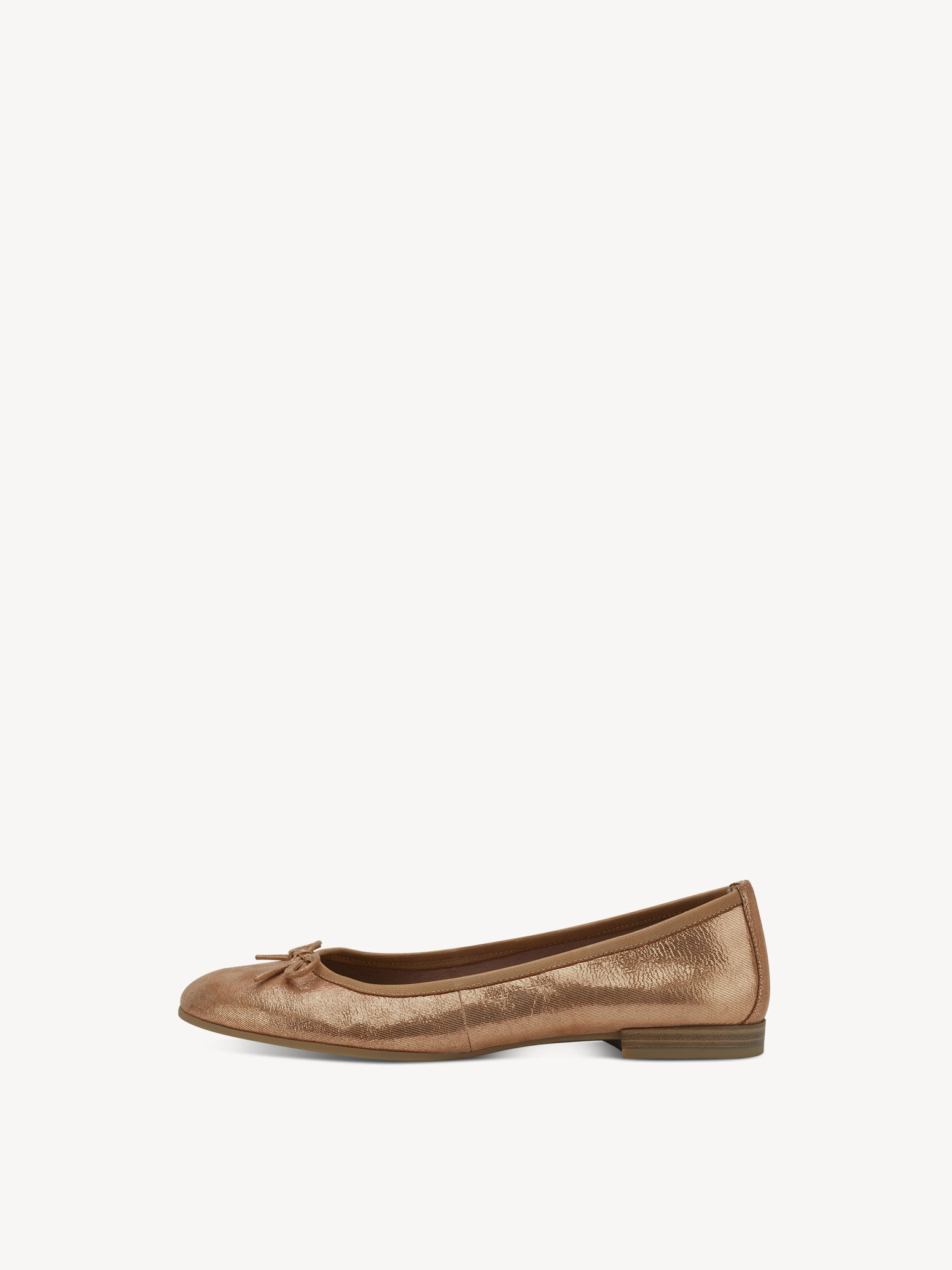 Ballerine en cuir - métallique