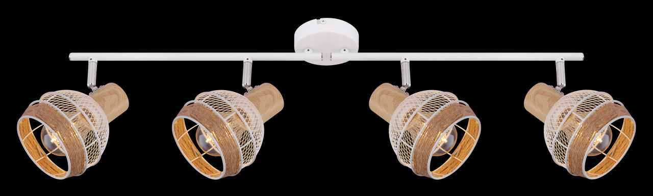 Globo Lighting - WIDY - Strahler Metall weiß, 4x E27