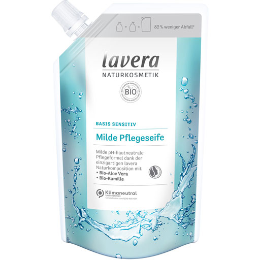 LAVERA basis sensitiv Pflegeseife Bio Aloe Kamille NF  500 ml  Seife