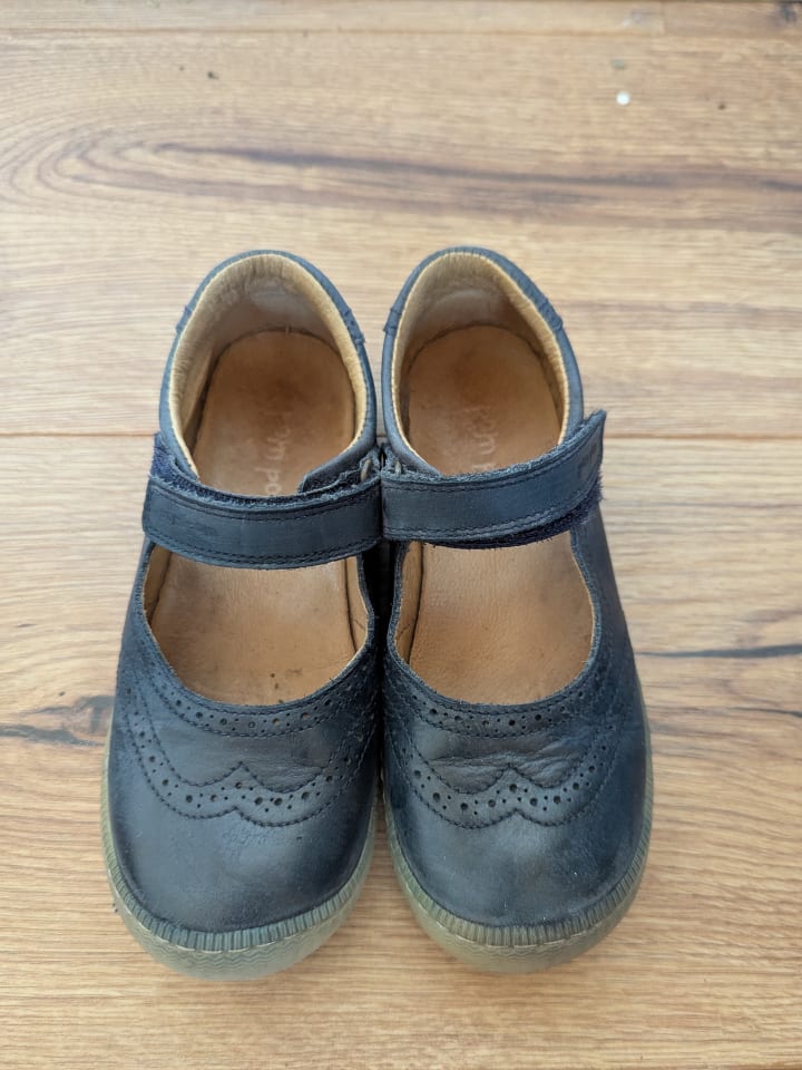 POM POM Leder-Spangenballerinas in Dunkelblau günstig kaufen 29