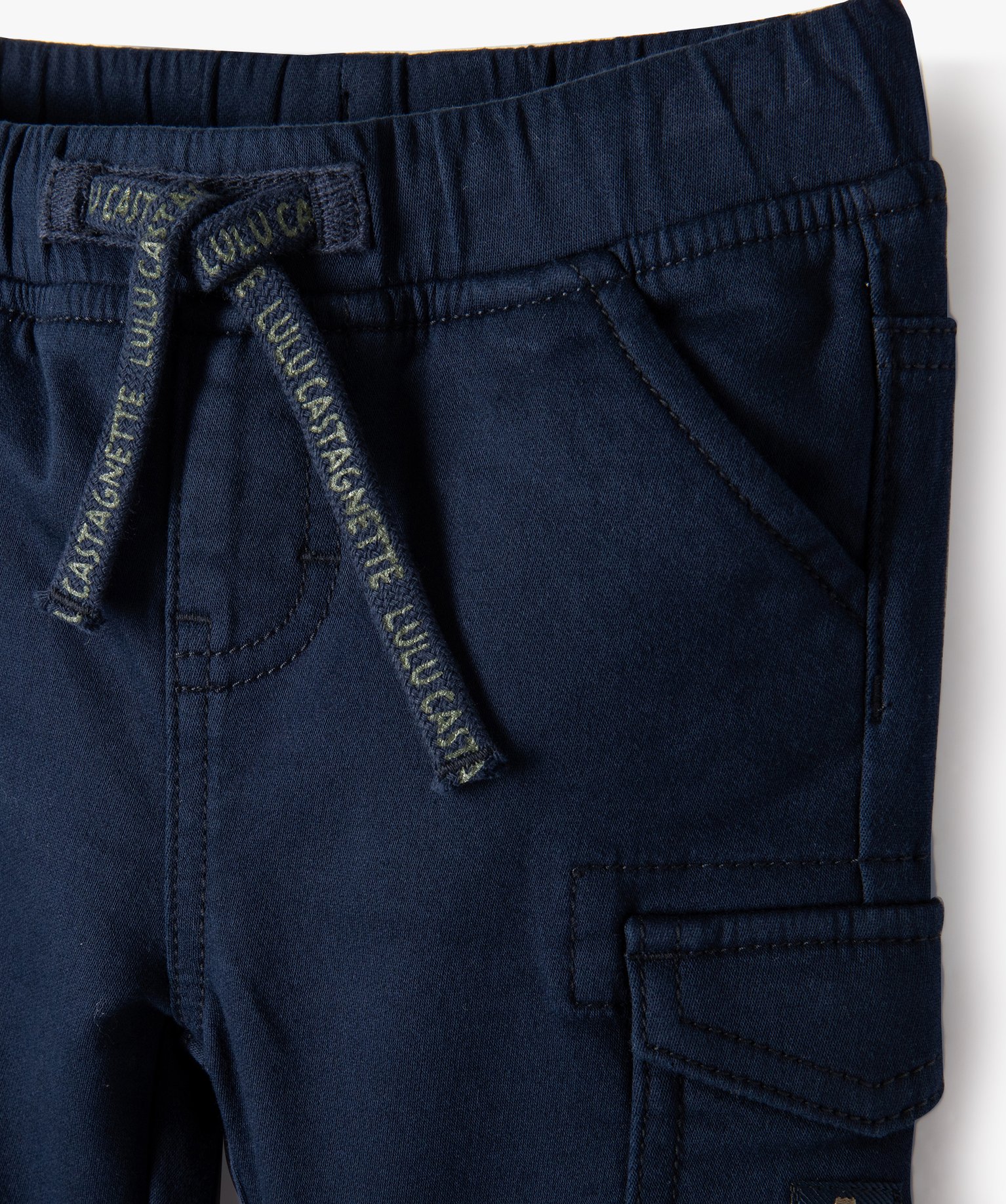 Pantalon bébé Garçon avec ceinture élastique - LuluCasta... marine | GEMO