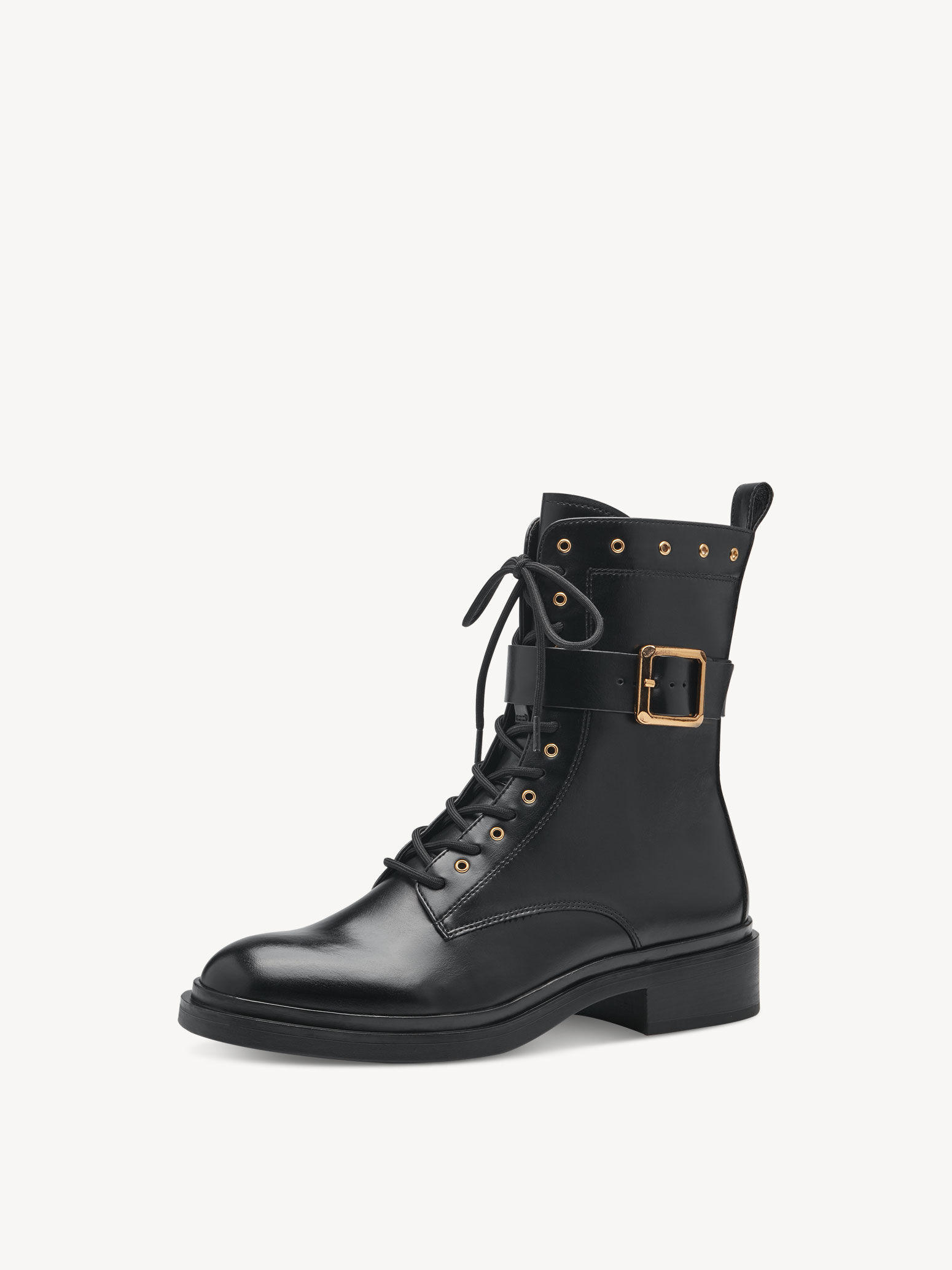 Bottine en cuir - noir