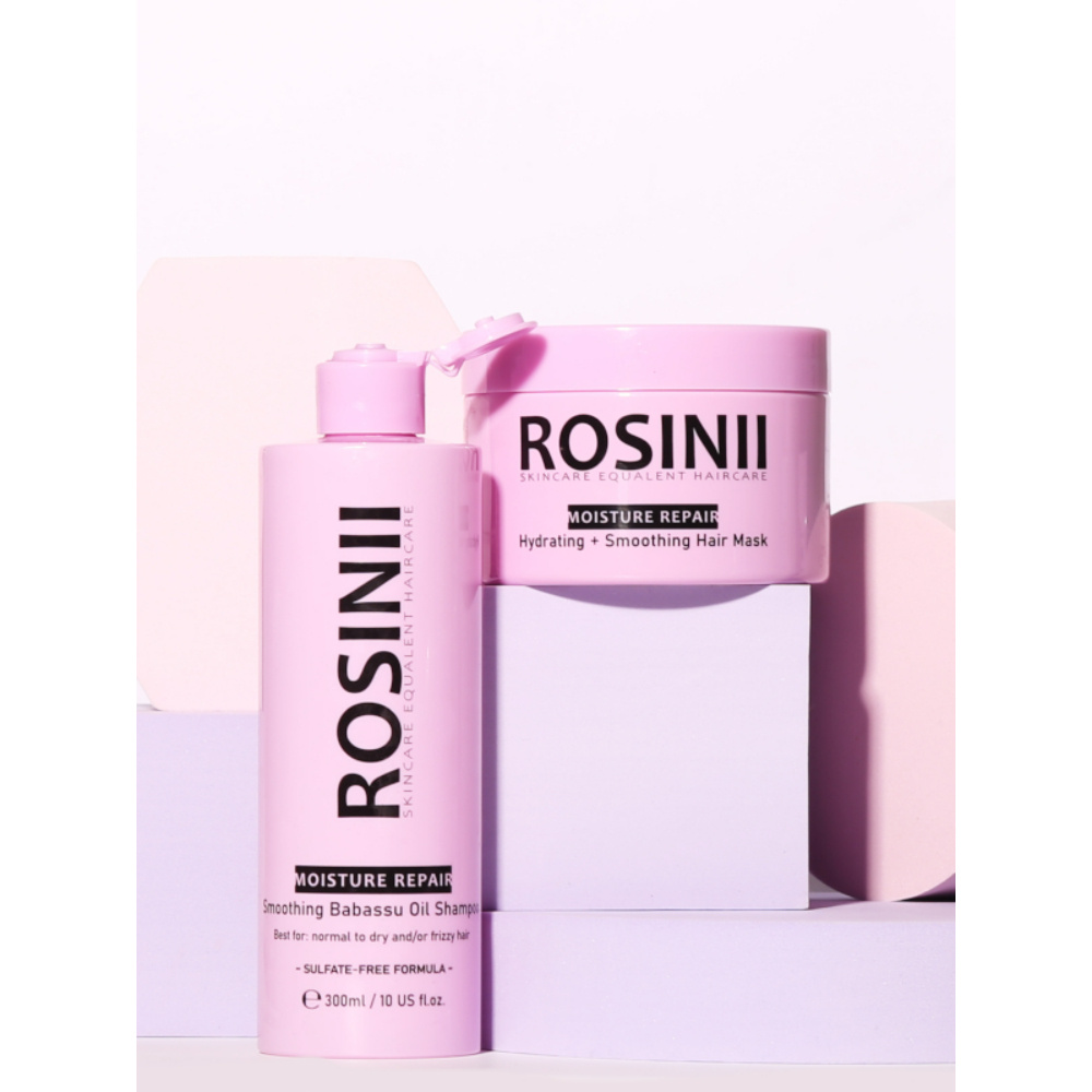 rosinii Moisture Repair Shampooing Lissant à l'Huile de Babassu Shampooing