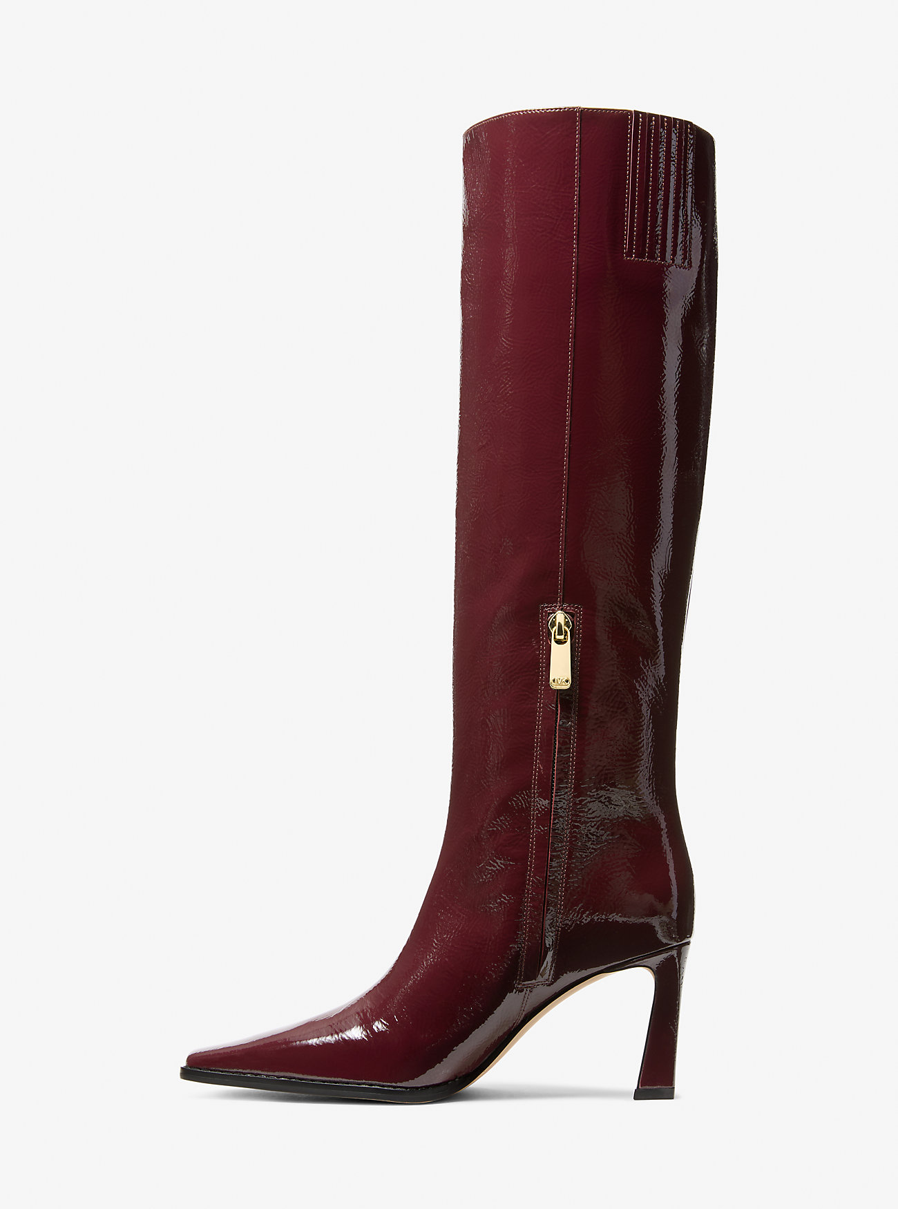 Darrah Patent Leather Boot - OXBLOOD