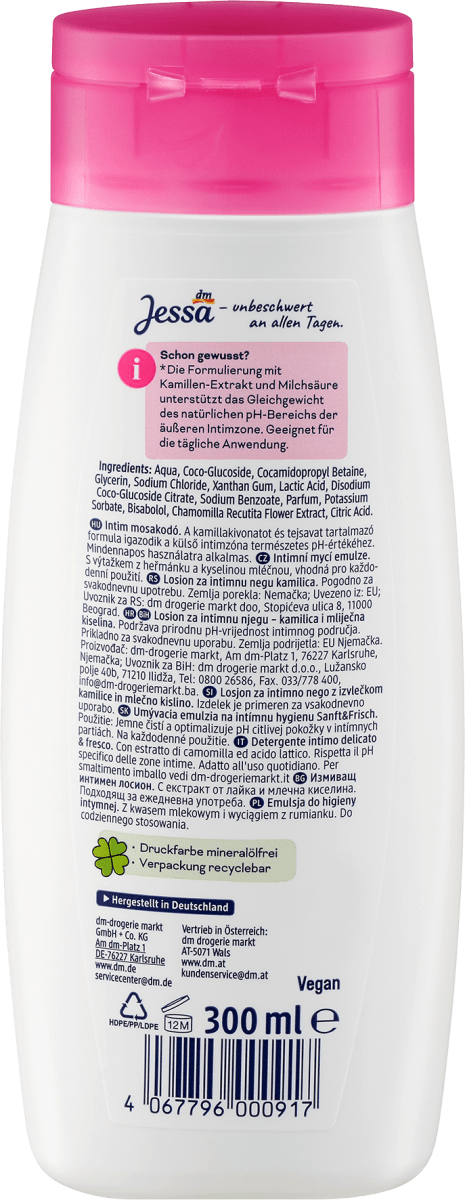 Intimpflege Waschlotion Sanft&Frisch, 300 ml