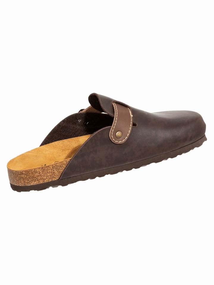 SALIHA Pantoletten Bioline-Pantolette in braun günstig kaufen