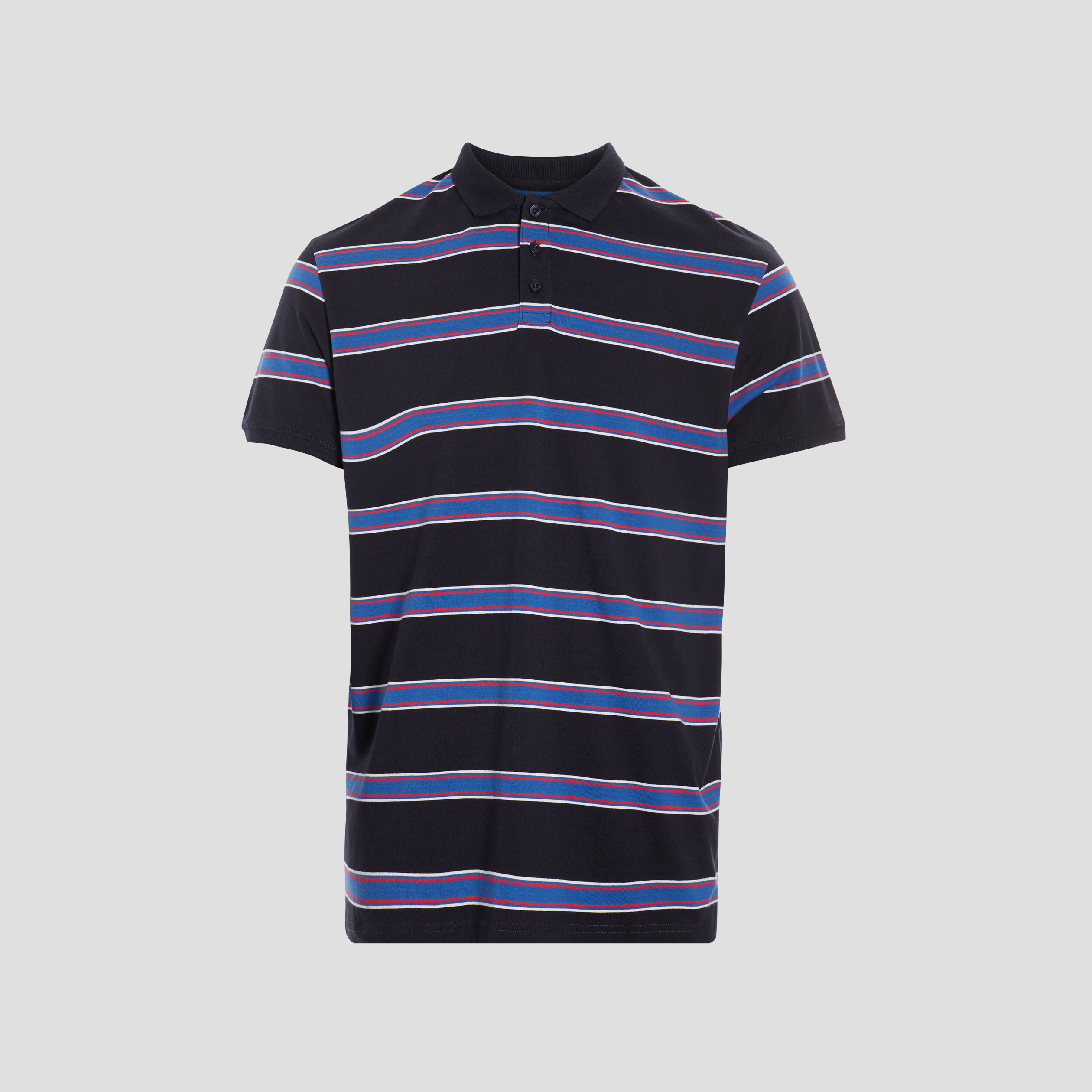 Polo droit manches courtes bleu homme | La Halle