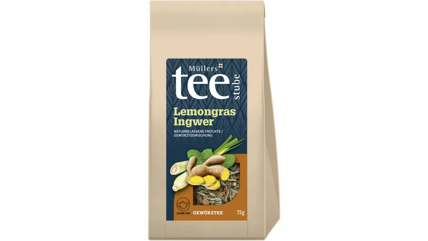 Müllers Teestube Kräutertee Lemongras & Ingwer 75 g