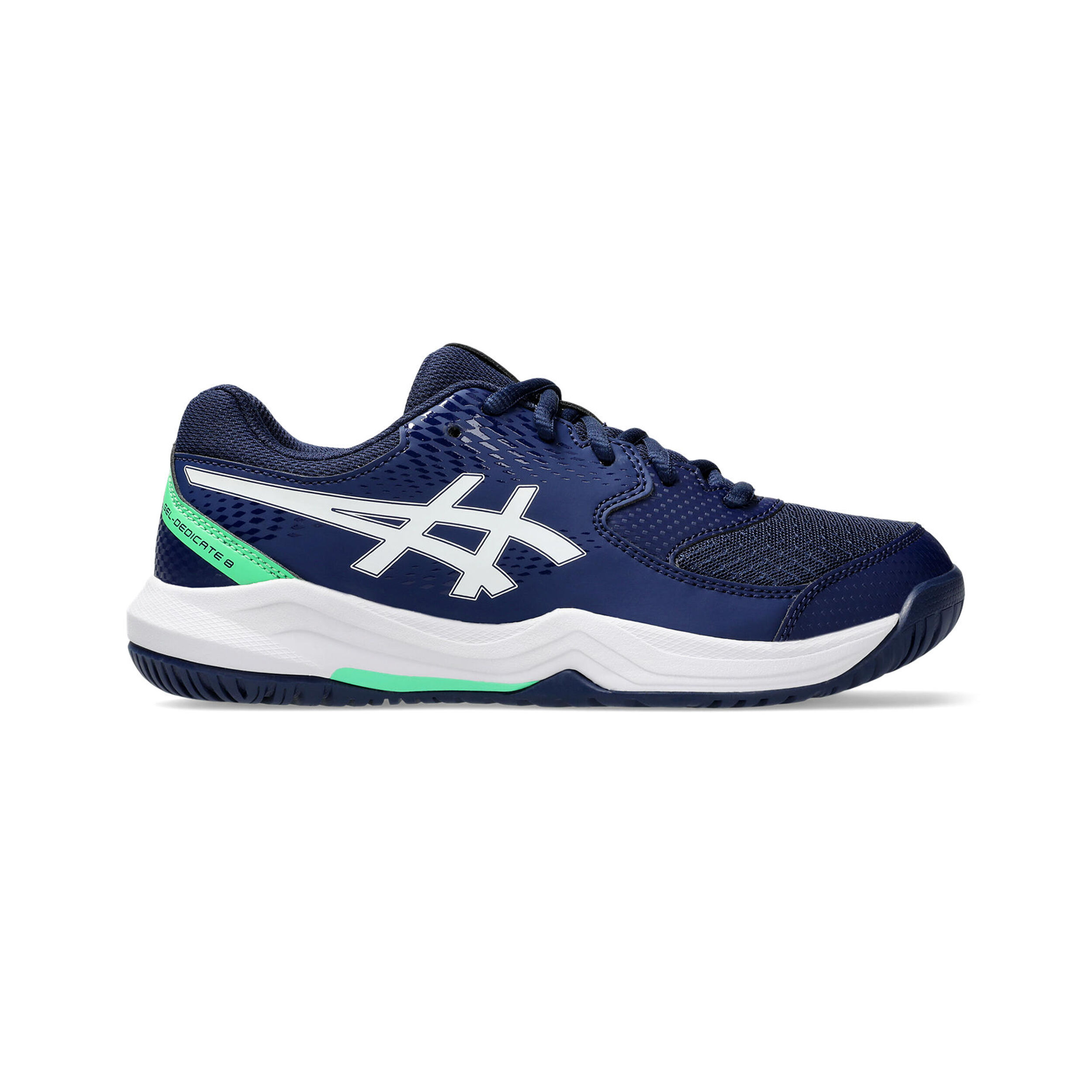 Gel-Dedicate 8 GS Allcourtschuh Kinder - Blau, Weiß