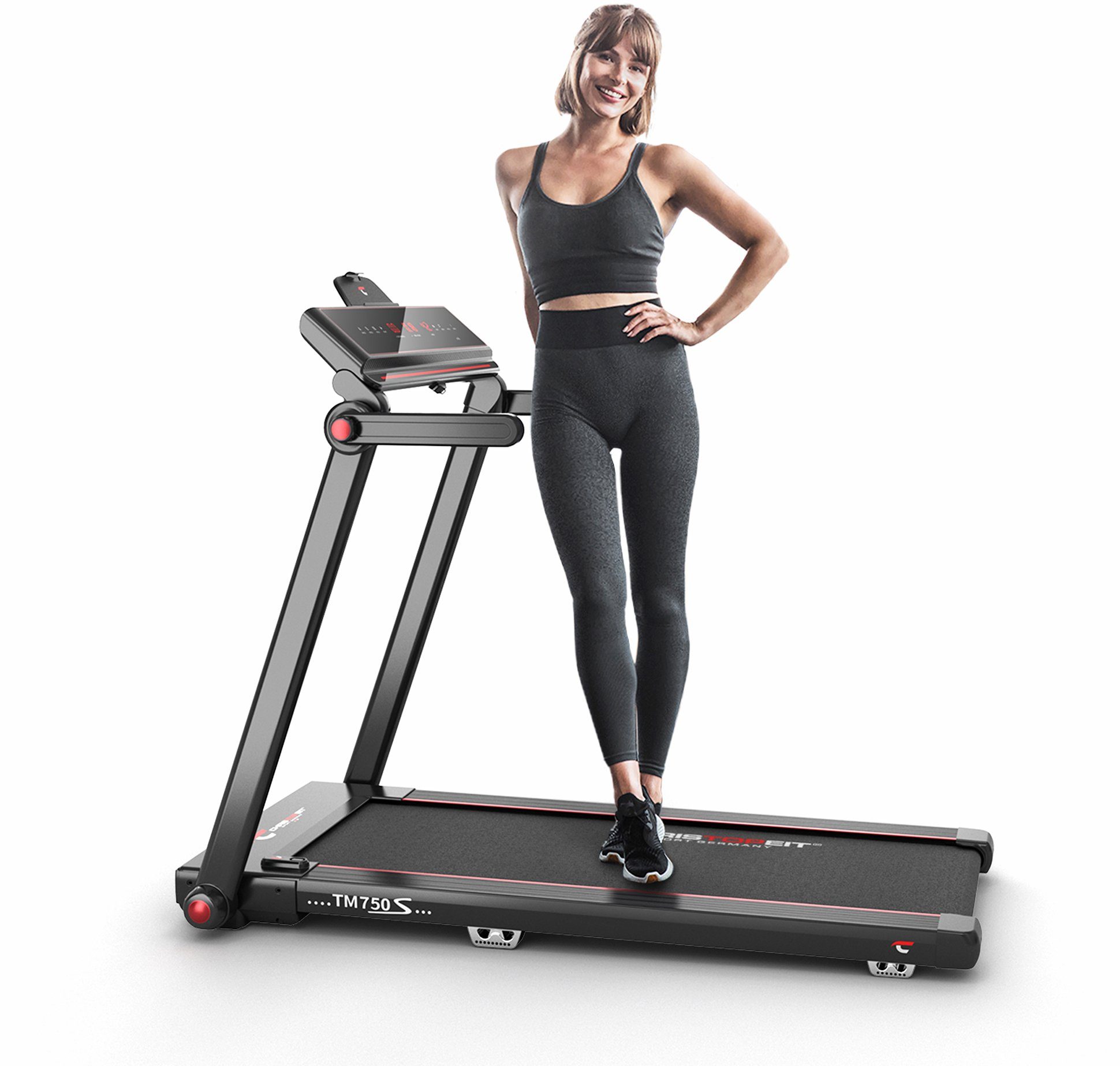 Christopeit Sport® Laufband TM 750 S, 95% vormontiert, nur 19 cm flach