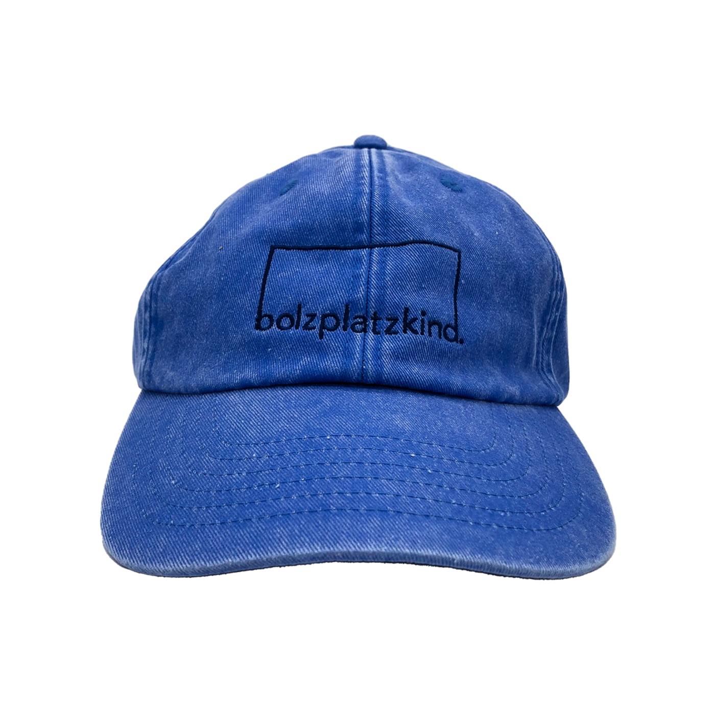 Bolzplatzkind Hipster Cap Blau Dunkelblau