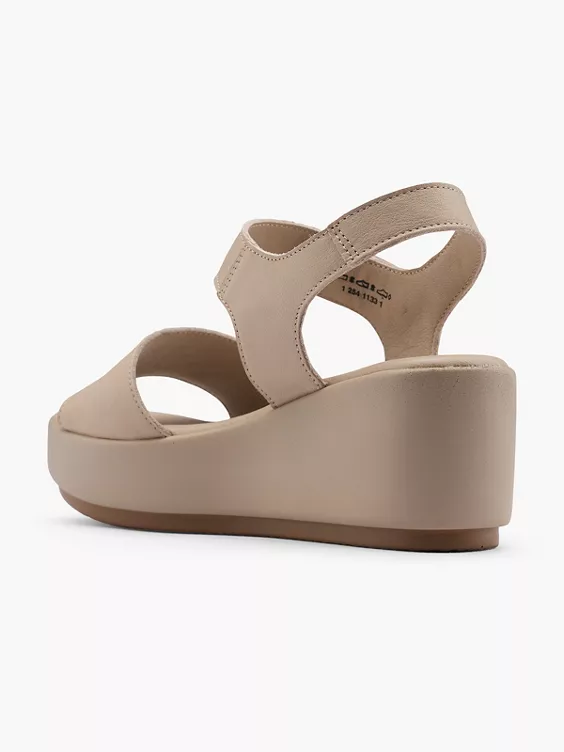 5th Avenue Leder Keilsandalette