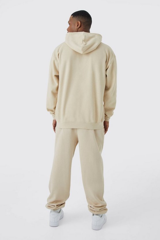 Oversize Homme Trainingsanzug mit Kapuze und Schmetterlings-Print