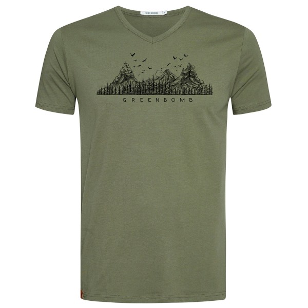 GreenBomb - Nature Mountain Logo (Peak) - T-Shirt