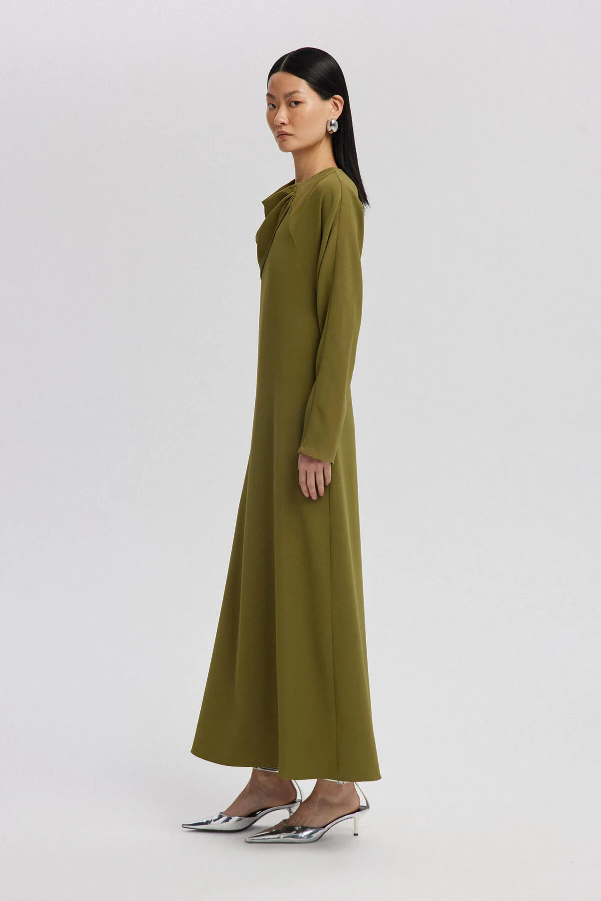 Touché Privé  Kleid - Khaki - A-Linie