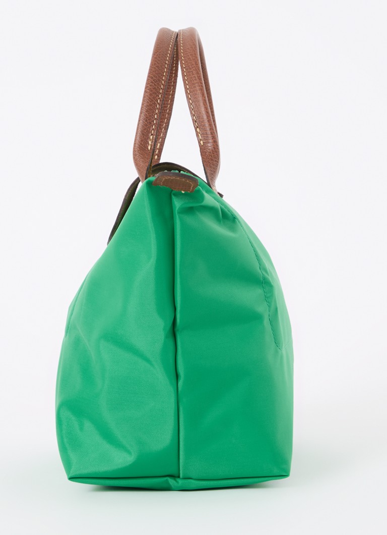 Geantă Longchamp Le Pliage Original, mărimea S, cu detalii din piele.