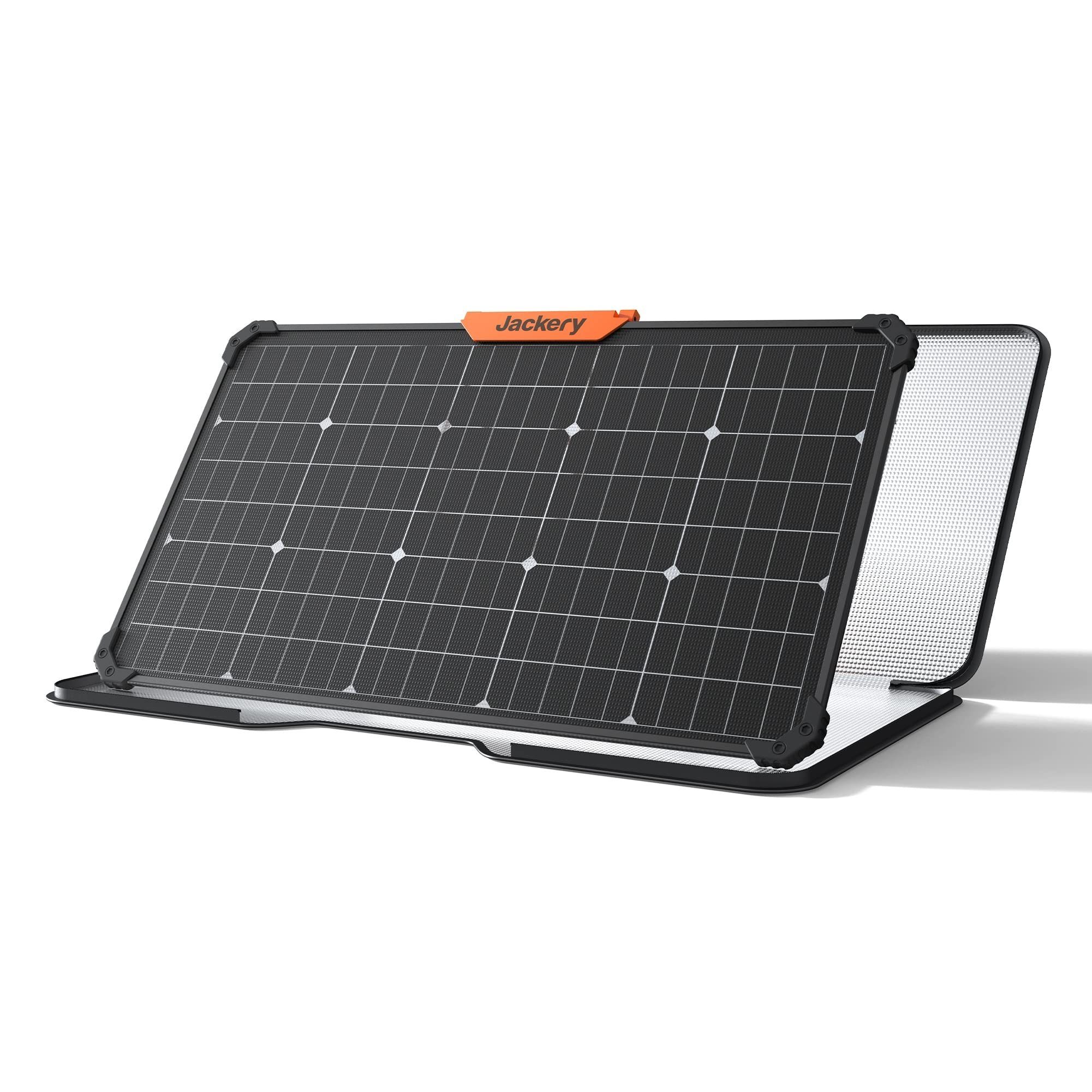 Jackery Stromgenerator 1000 160W, 1002Wh tragbare Powerstation mit 2*80W Solarpanel, 2,00 in kW, (3-tlg), Solargenerator für Camping, Outdoor