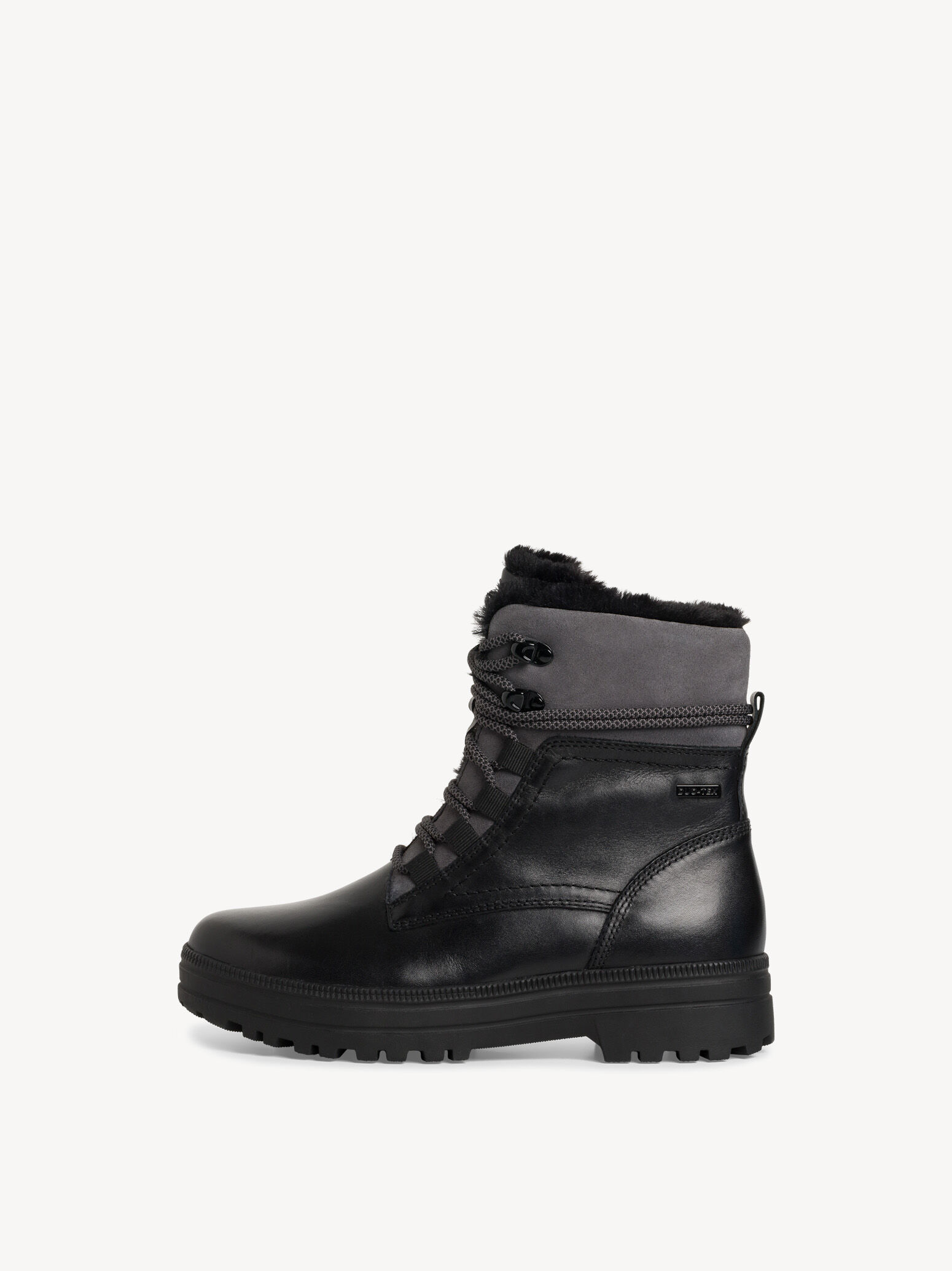 Bottine en cuir - noir