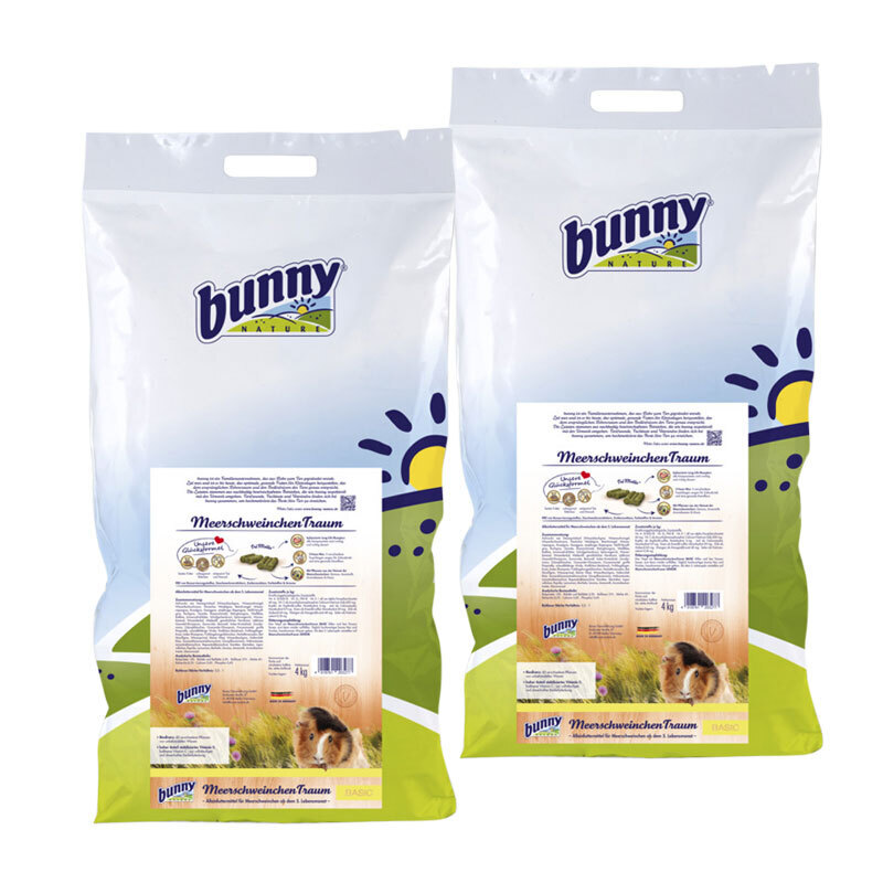 Bunny Hauptfutter Bunny MeerschweinchenTraum basic 2x4 kg
