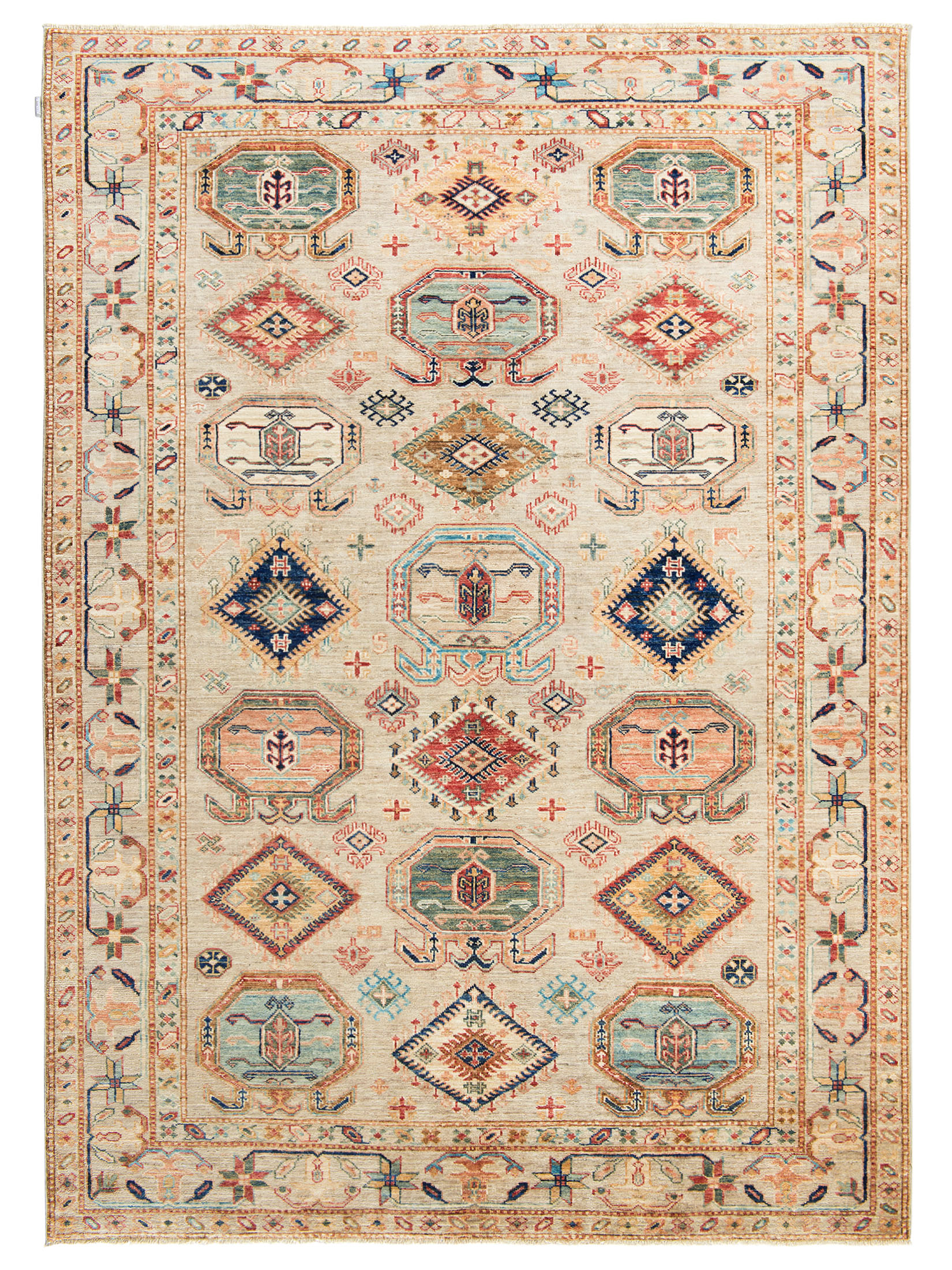 Kazak Ghazni ca. 176 x 246 cm, Unikat / Einzelstück