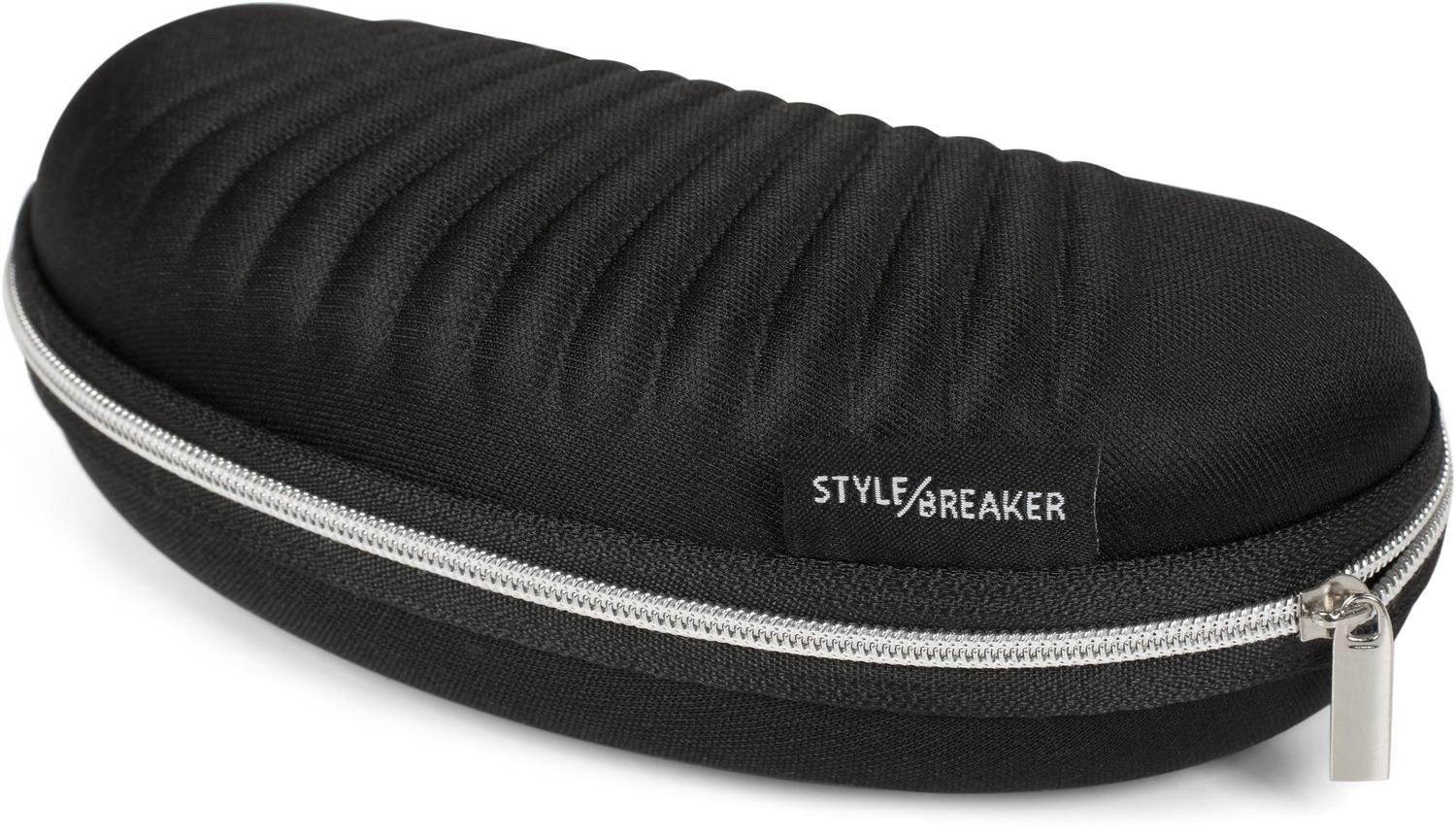 styleBREAKER Brillenetui, Brillenetui und Putztuch