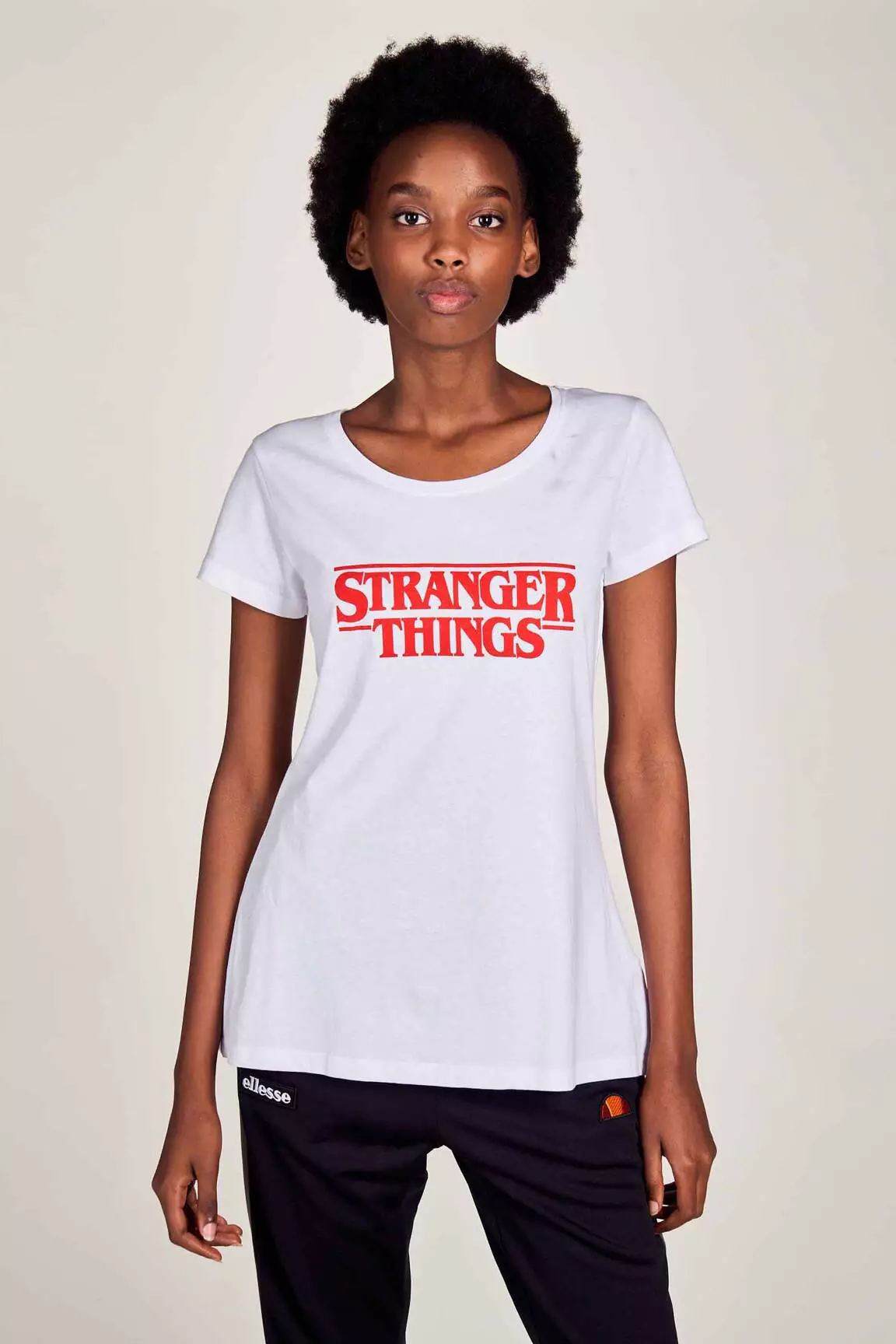Stranger Things Tshirts Femme couleur blanc