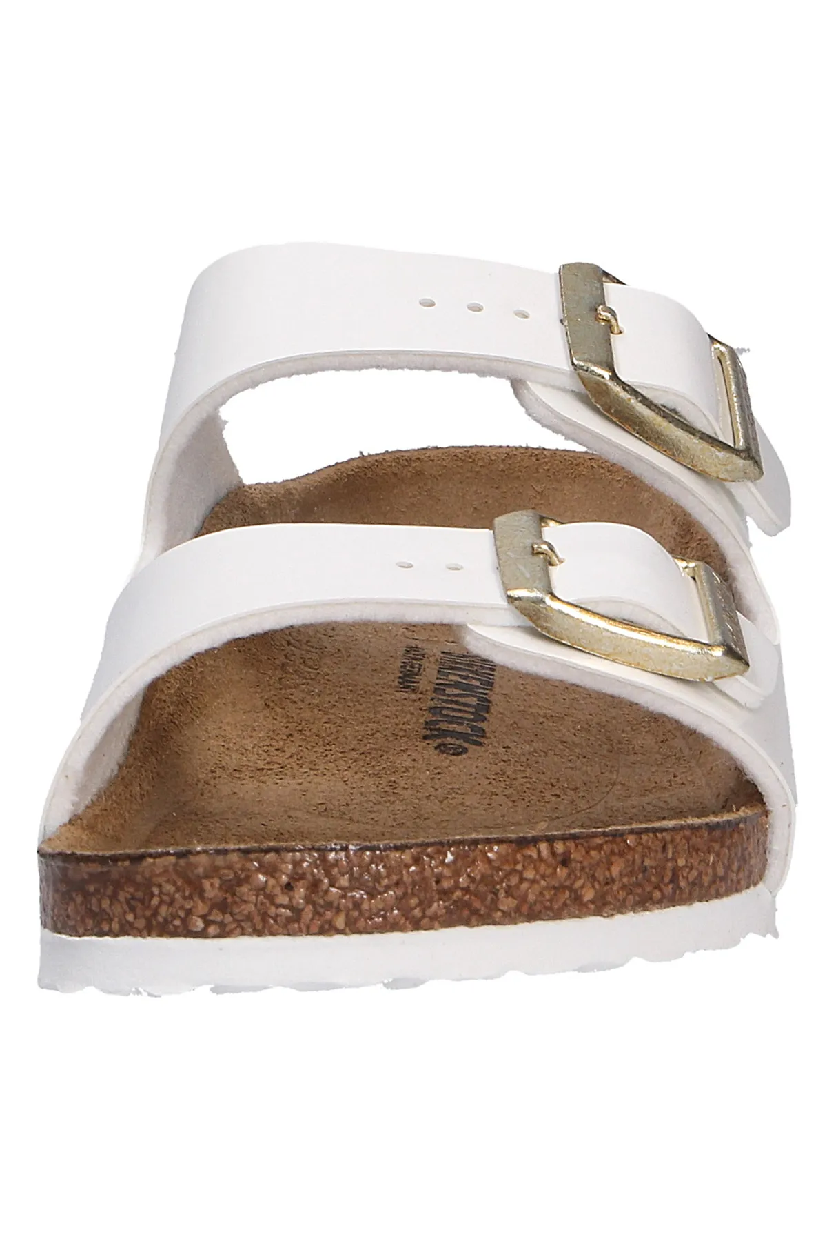 Birkenstock  Pantolette - Weiß - Flacher Absatz