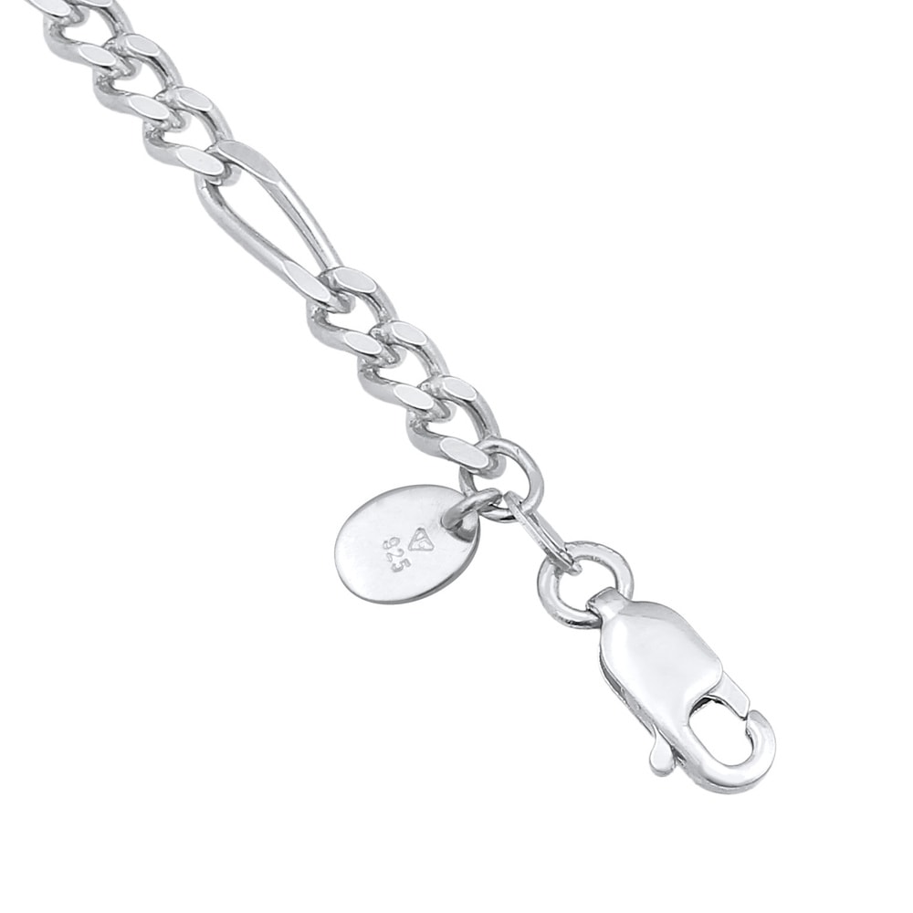 Elli PREMIUM Elli PREMIUM Collier Femmes Pendentif Ovale Figaro Tendance en Argent Sterling 92 collier