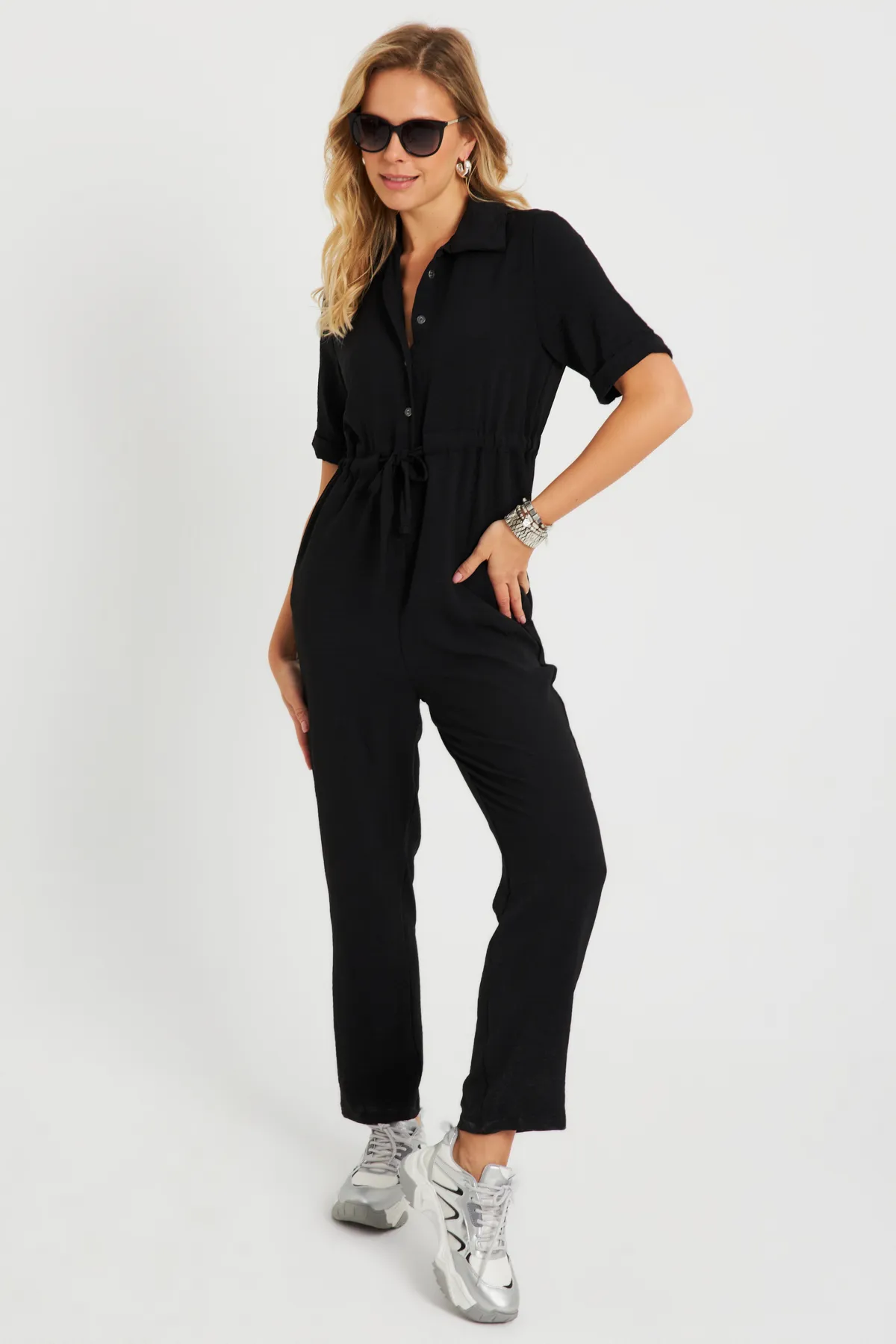 Cool & Sexy  Jumpsuit - Schwarz - Regular Fit
