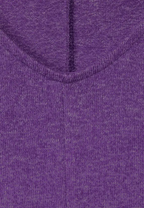 Street One Shirt in Melangeoptik