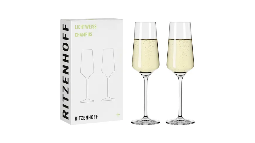 RITZENHOFF Champusglas Lichtweiss  2er #1 N. Niggemeier H22