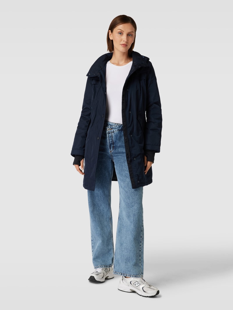 Jacke mit Kapuze in marineblau